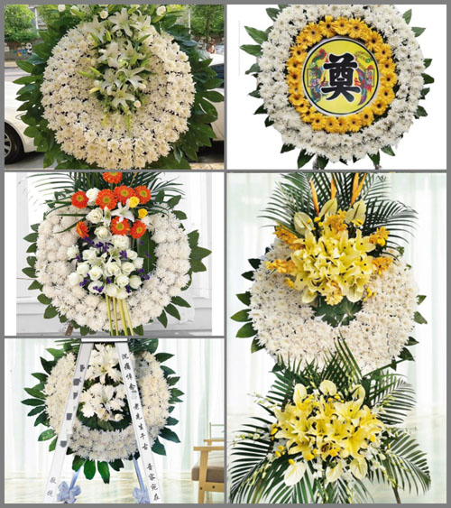 山东莱芜莱城区茶业口镇董家峪村花圈速递