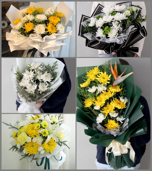 山东莱芜莱城区茶业口镇董家峪村白事花束代送